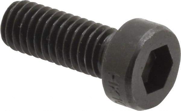 Holo-Krome - M6x1.00 Metric Coarse Hex Socket Drive, Low Socket Cap Screw - Grade 10.9 Alloy Steel, Black Oxide Finish, Fully Threaded, 16mm Length Under Head - Apex Tool & Supply