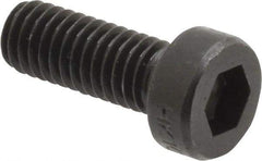Holo-Krome - M6x1.00 Metric Coarse Hex Socket Drive, Low Socket Cap Screw - Grade 10.9 Alloy Steel, Black Oxide Finish, Fully Threaded, 16mm Length Under Head - Apex Tool & Supply
