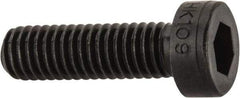 Holo-Krome - M6x1.00 Metric Coarse Hex Socket Drive, Low Socket Cap Screw - Grade 10.9 Alloy Steel, Black Oxide Finish, Fully Threaded, 20mm Length Under Head - Apex Tool & Supply