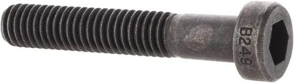 Holo-Krome - M6x1.00 Metric Coarse Hex Socket Drive, Low Socket Cap Screw - Grade 10.9 Alloy Steel, Black Oxide Finish, Partially Threaded, 35mm Length Under Head - Apex Tool & Supply