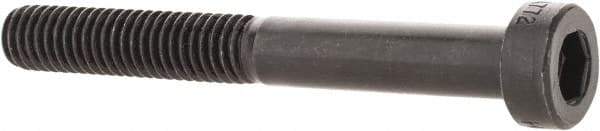 Holo-Krome - M6x1.00 Metric Coarse Hex Socket Drive, Low Socket Cap Screw - Grade 10.9 Alloy Steel, Black Oxide Finish, Partially Threaded, 50mm Length Under Head - Apex Tool & Supply