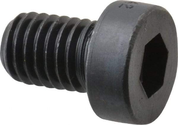 Holo-Krome - M8x1.25 Metric Coarse Hex Socket Drive, Low Socket Cap Screw - Grade 10.9 Alloy Steel, Black Oxide Finish, Fully Threaded, 12mm Length Under Head - Apex Tool & Supply