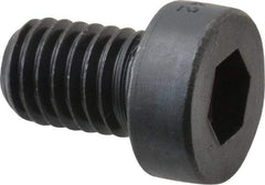 Holo-Krome - M8x1.25 Metric Coarse Hex Socket Drive, Low Socket Cap Screw - Grade 10.9 Alloy Steel, Black Oxide Finish, Fully Threaded, 12mm Length Under Head - Apex Tool & Supply