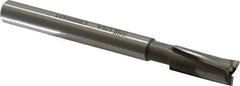 Made in USA - 7/16" Diam, 3/8" Shank, Diam, 3 Flutes, Straight Shank, Interchangeable Pilot Counterbore - Apex Tool & Supply