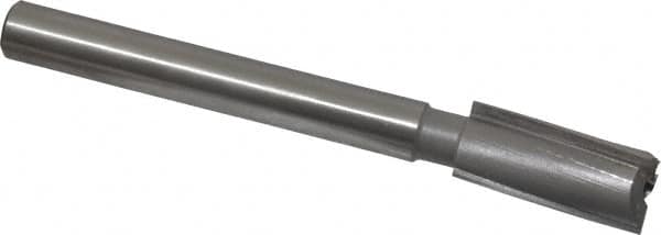 Made in USA - 23/32" Diam, 1/2" Shank, Diam, 3 Flutes, Straight Shank, Interchangeable Pilot Counterbore - Apex Tool & Supply