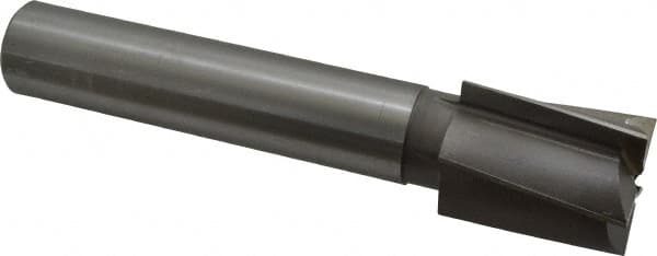 Made in USA - 1-3/4" Diam, 1-1/4" Shank, Diam, 5 Flutes, Straight Shank, Interchangeable Pilot Counterbore - Apex Tool & Supply
