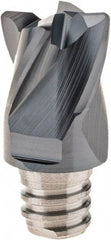 Iscar - MM EC-4 Grade IC908 Carbide End Milling Tip Insert - TiAlN Finish, 4 Flutes, 3/8" Cutting Diam, 0.275" Depth of Cut, 0.512" Extension, 0.03" Cnr Rad, 30° Helix - Apex Tool & Supply