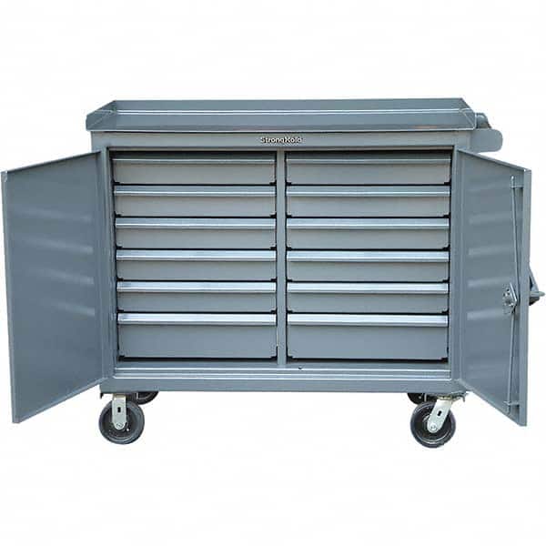 Strong Hold - Tool Storage Carts Type: Tool Cart Number of Drawers: 12 - Apex Tool & Supply