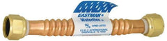 Value Collection - 3/4" FIP Inlet, 3/4" FIP Outlet, Corrugated Copper Water Heater Supply Line - Use with Water Heaters - Apex Tool & Supply