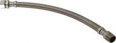 Value Collection - 3/4" Compression Inlet, 3/4" MIP Outlet, Stainless Steel Water Heater Supply Line - Use with Water Heaters - Apex Tool & Supply