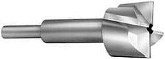 Made in USA - 27/32" Diam, 1/4" Shank, Diam, 4 Flutes, Straight Shank, Interchangeable Pilot Counterbore - Apex Tool & Supply