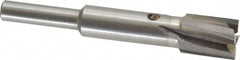 Value Collection - 15/32" Diam, 1/4" Shank, Diam, 4 Flutes, Straight Shank, Interchangeable Pilot Counterbore - Apex Tool & Supply