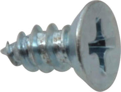 Value Collection - #8 Flat Head Phillips Sheet Metal Screw - Steel, 3/8" OAL, Grade 2 - Apex Tool & Supply