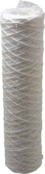 Parker - 2-1/2" OD, 1µ, Polyester String-Wound Cartridge Filter - 10" Long - Apex Tool & Supply