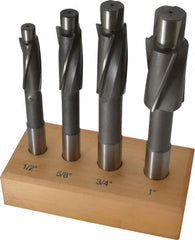 Value Collection - 1/2 to 1" Socket Head Cap Screw Compatible, High Speed Steel, Solid Pilot Counterbore Set - Apex Tool & Supply