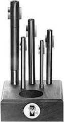 APT - 10 Piece 1/4 to 1/2" Backward Cut Socket Head Cap Screw Blade Type Counterbore Kit - 3/32 to 17/32" Pilot, Straight Shank, High Speed Steel - Apex Tool & Supply