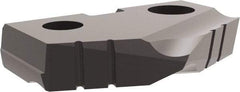 Allied Machine and Engineering - 34mm Diam x 3/16" Thick, Seat Code 2, 132° Included Angle Spade Drill Insert - Diamond Coated, Carbide, Series T-A - Apex Tool & Supply