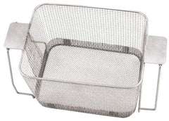 CREST ULTRASONIC - Stainless Steel Parts Washer Basket - 177.8mm High x 215.9mm Wide x 11" Long, Use with Ultrasonic Cleaners - Apex Tool & Supply