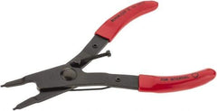 Rotor Clip - DHO Internal Retaining Ring Pliers - 5-1/2" OAL - Apex Tool & Supply