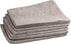 Brady SPC Sorbents - 22 Gal Capacity per Package, Universal Pad - 19" Long x 15" Wide, Gray, Polypropylene - Apex Tool & Supply