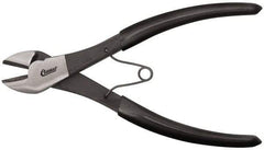 Clauss - 7" OAL, Wire Cutter - 7/8" Jaw Length x 1-1/8" Jaw Width, Standard Head, Vinyl Coated Handle - Apex Tool & Supply