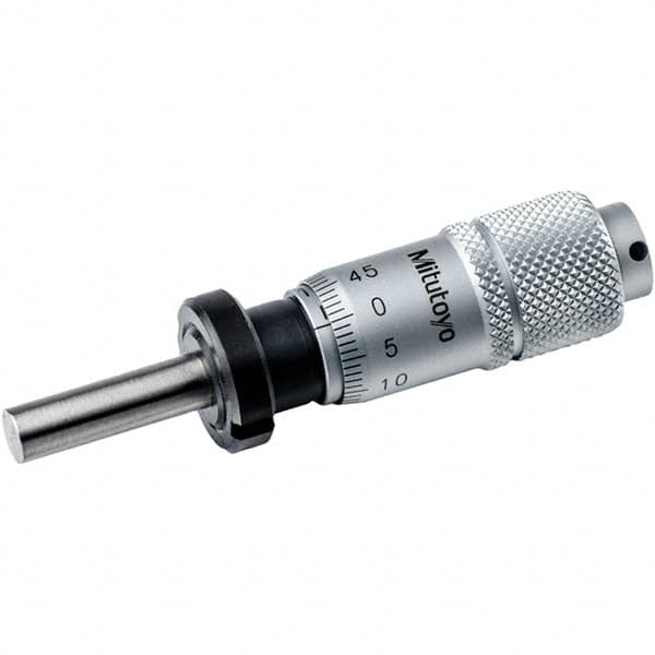 Mitutoyo - Mechanical Micrometer Heads Minimum Measurement (mm): 0.00 Maximum Measurement (mm): 13.00 - Apex Tool & Supply