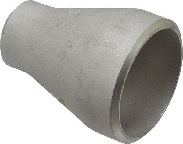 Merit Brass - 2 x 1" Grade 304L Stainless Steel Pipe Concentric Reducer - Butt Weld x Butt Weld End Connections - Apex Tool & Supply