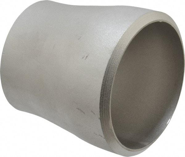 Merit Brass - 3 x 2-1/2" Grade 304L Stainless Steel Pipe Concentric Reducer - Butt Weld x Butt Weld End Connections - Apex Tool & Supply