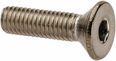 Value Collection - #10-32 UNF Hex Socket Drive, 82° Flat Screw - Grade 316 Stainless Steel, 3/4" OAL - Apex Tool & Supply