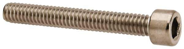 Value Collection - #8-32 UNC Hex Socket Drive, Socket Cap Screw - Grade 316 Stainless Steel, 1-1/4" Length Under Head - Apex Tool & Supply