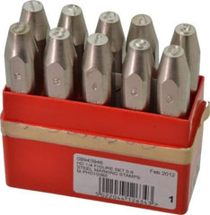 Pryor - 10 Piece, 1/4" Character Steel Stamp Set - Figures, Heavy Duty - Apex Tool & Supply