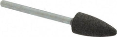 Cratex - 3/8" Max Diam x 3/4" Thick, Shape Code B52, Rubberized Point - Medium Grade, Aluminum Oxide, Mounted - Apex Tool & Supply
