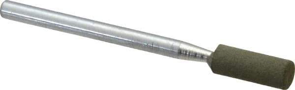 Cratex - 3/16" Max Diam x 1/2" Thick, Shape Code W154, Rubberized Point - Fine Grade, Aluminum Oxide - Apex Tool & Supply