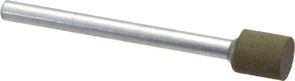 Cratex - 1/4" Max Diam x 1/4" Thick, Shape Code W160, Rubberized Point - Fine Grade, Aluminum Oxide, Mounted - Apex Tool & Supply
