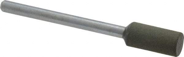 Cratex - 1/4" Max Diam x 1/2" Thick, Shape Code W163, Rubberized Point - Fine Grade, Aluminum Oxide, Mounted - Apex Tool & Supply