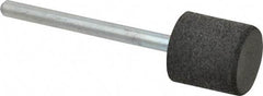 Cratex - 1/2" Max Diam x 1/2" Thick, Shape Code W185, Rubberized Point - Medium Grade, Aluminum Oxide, Mounted - Apex Tool & Supply