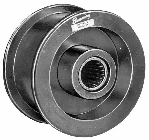 Browning - 1-1/4" Cast Iron Flat Face Idler - Drive Tighteners & Idlers - Apex Tool & Supply