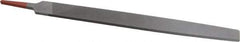 Simonds File - 12" Long, Second Cut, Flat American-Pattern File - Double Cut, Tang - Apex Tool & Supply