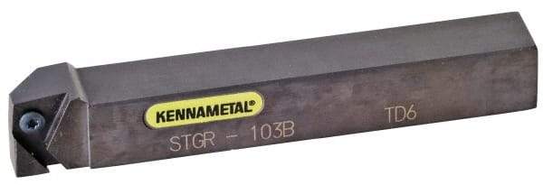 Kennametal - STGC, Right Hand Cut, 12mm Shank Height x 12mm Shank Width, Neutral Rake Indexable Turning Toolholder - 160mm OAL, TC..1102.. Insert Compatibility, Series Screw-On - Apex Tool & Supply