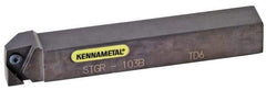 Kennametal - STGC, Left Hand Cut, 16mm Shank Height x 16mm Shank Width, Neutral Rake Indexable Turning Toolholder - 100mm OAL, TC..16T3.. Insert Compatibility, Series Screw-On - Apex Tool & Supply