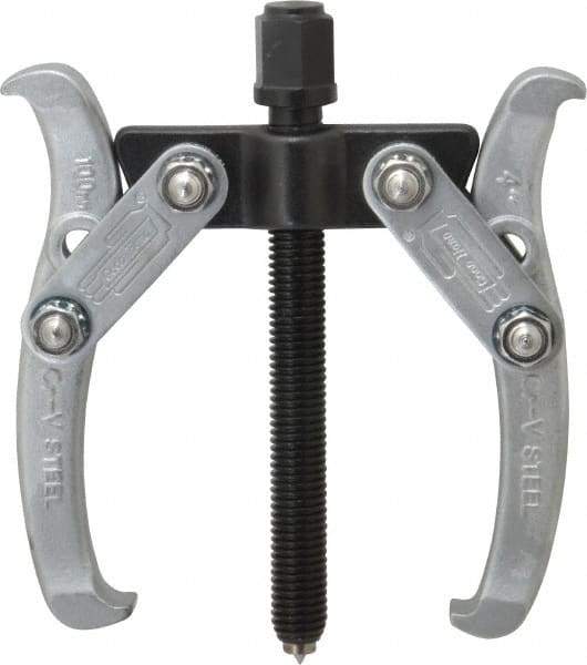 Value Collection - 2" to 4" Spread, 4 Ton Capacity, Gear Puller - 70mm Reach, For Bearings, Gears & Pulleys - Apex Tool & Supply
