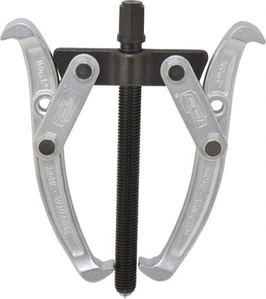 Value Collection - 2-1/2" to 6" Spread, 6 Ton Capacity, Gear Puller - 120mm Reach, For Bearings, Gears & Pulleys - Apex Tool & Supply