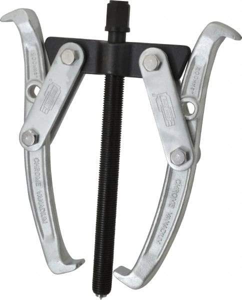 Value Collection - 3-1/4" to 8" Spread, 10 Ton Capacity, Gear Puller - 175mm Reach, For Bearings, Gears & Pulleys - Apex Tool & Supply