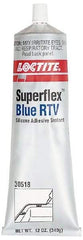 Loctite - 12 oz Tube Blue RTV Silicone Gasket Sealant - 500°F Max Operating Temp, 30 min Tack Free Dry Time, 24 hr Full Cure Time, Series 234 - Apex Tool & Supply