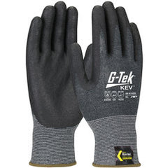09-K1630/XXL Gloves w/Kevlar Brand - G-Tek KEV - Kevlar Engineered Yarn - Gray 13 Gauge - Nitrile Foam - ANSI A4 - Apex Tool & Supply
