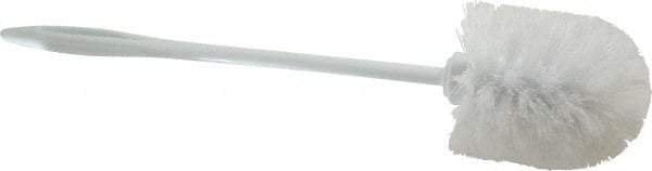 Rubbermaid - 14-1/2" OAL Toilet Bowl Brush - Polypropylene Bristles, 1-1/8" Bristle Length, 14-1/2" Plastic Handle, White - Apex Tool & Supply