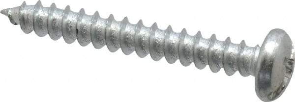 Value Collection - #8 Pan Head Slotted Phillips Sheet Metal Screw - Steel, 1-1/4" Length Under Head, Grade 2 - Apex Tool & Supply