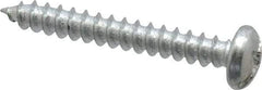 Value Collection - #8 Pan Head Slotted Phillips Sheet Metal Screw - Steel, 1-1/4" Length Under Head, Grade 2 - Apex Tool & Supply