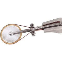 Dynabrade - 1/2" Wide Contact Wheel Assembly Arm - 34" Belt Length x 1/4" Belt Width, Flat, Urethane - Apex Tool & Supply