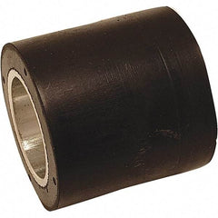 Dynabrade - 1" Diam x 1" Wide Contact Wheel - 1/4" Arbor Hole, Flat, 80 Duro Rubber Face - Apex Tool & Supply